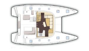 Lagoon 42 Saloon Plan